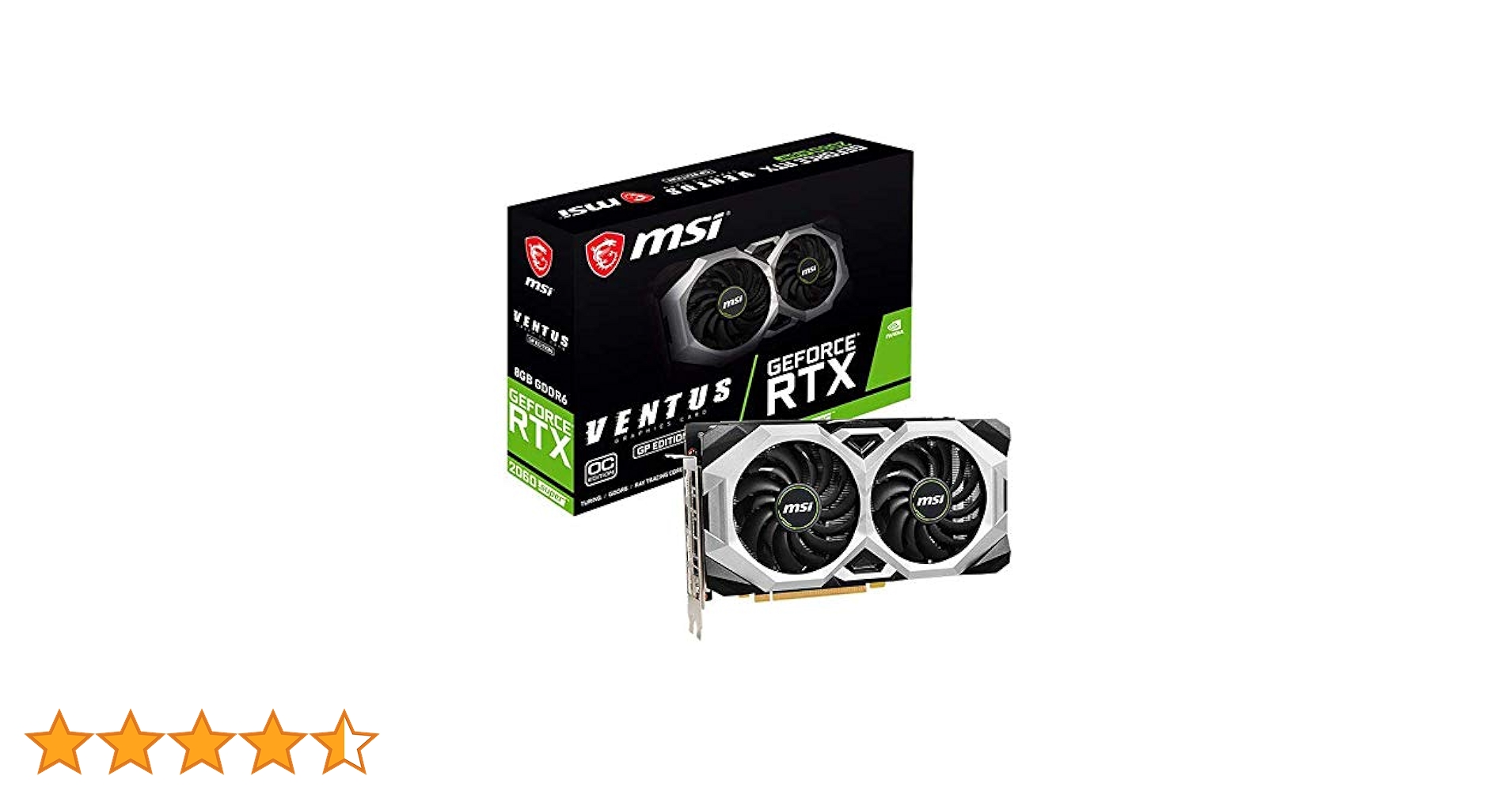 グラフィックボード・グラボ・ビデオカード MSI RTX 2060 Super Ventus XS Amazon | MSI GeForce RTX 2060 SUPER VENTUS XS J OC